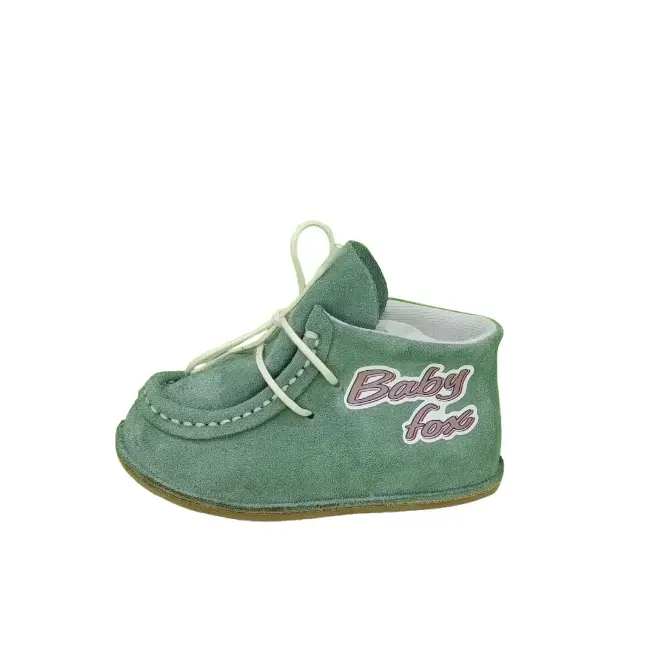 Botosei Mocasini Barefoot (Marime: 18, Culoare velur: Ivori Lamb)