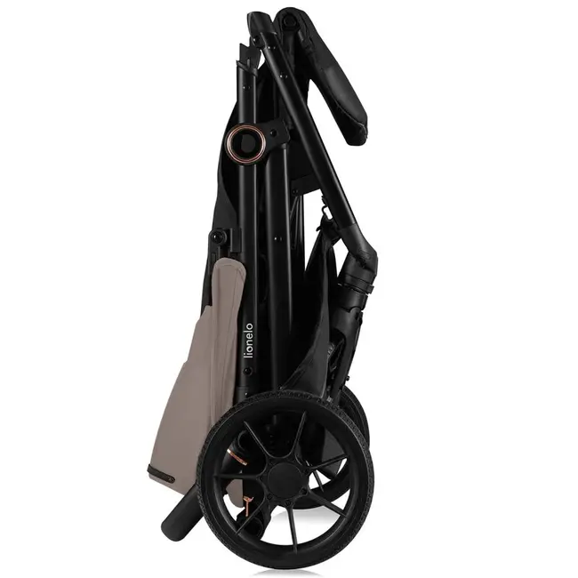 Carucior sport, Lionelo, Mira, Maner reglabil in 5 pozitii, Spatar si suport de picioare reglabile, Plasa de tantari si suport biberon incluse, Pana la 22 kg, 6 luni+, Conform cu EN1888-1, EN1888-2, Testare SGS, Bej BYNLO-MIRA_BEIGE_SAND