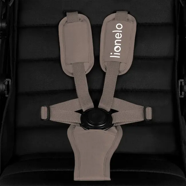 Carucior sport, Lionelo, Mira, Maner reglabil in 5 pozitii, Spatar si suport de picioare reglabile, Plasa de tantari si suport biberon incluse, Pana la 22 kg, 6 luni+, Conform cu EN1888-1, EN1888-2, Testare SGS, Bej BYNLO-MIRA_BEIGE_SAND