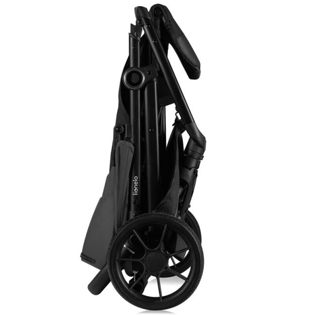 Carucior sport, Lionelo, Mira, Maner reglabil in 5 pozitii, Spatar si suport de picioare reglabile, Plasa de tantari si suport biberon incluse, Pana la 22 kg, 6 luni+, Conform cu EN1888-1, EN1888-2, Testare SGS, Gri BYNLO-MIRA_GREY_GRAPHITE