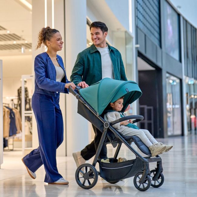 Carucior sport, Lionelo, Mira, Maner reglabil in 5 pozitii, Spatar si suport de picioare reglabile, Plasa de tantari si suport biberon incluse, Pana la 22 kg, 6 luni+, Conform cu EN1888-1, EN1888-2, Testare SGS, Verde BYNLO-MIRA_GREEN_EMERALD