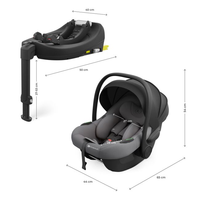 Kinderkraft ENDURA SAFE MODULAR SYSTEM GREY VIVKCILENFXGRY2000