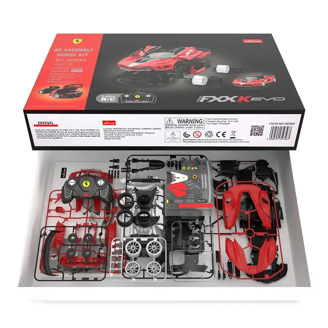 MASINUTA CONSTRUIBILA CU TELECOMANDA FERRARI FXXK EVO SCARA 1 LA 18 VIVRas96900