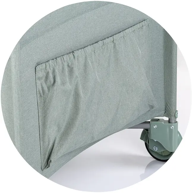 Patut pliabil chipolino relax basil linen cu laterala culisanta hubkosire254ba