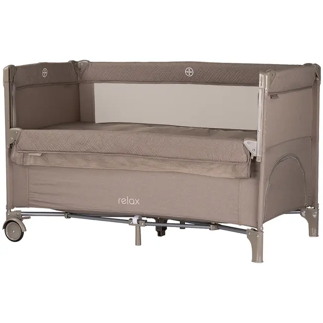 Patut pliabil chipolino relax tiramisu linen cu laterala culisanta hubkosire253tr