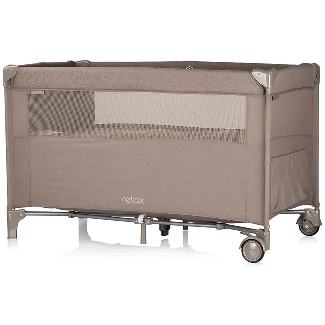 Patut pliabil chipolino relax tiramisu linen cu laterala culisanta hubkosire253tr