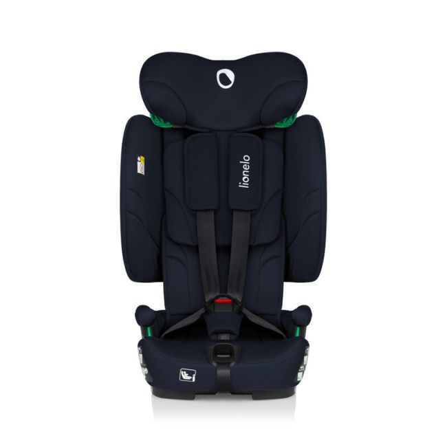 Scaun auto pliabil, Lionelo, Nelly, i-Size, 76- 150 cm, Tetiera reglabila in 15 pozitii, Spatar reglabil in 4 pozitii, Sisteme de fixare Isofix si Top Tether, Sezut lat si confortabil, Conform cu ECE R129, Albastru BYNLO-NELLY_I-SIZE_BLUE_NAVY