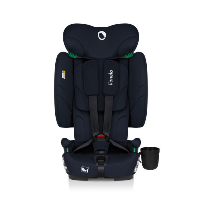 Scaun auto pliabil, Lionelo, Nelly, i-Size, 76- 150 cm, Tetiera reglabila in 15 pozitii, Spatar reglabil in 4 pozitii, Sisteme de fixare Isofix si Top Tether, Sezut lat si confortabil, Conform cu ECE R129, Albastru BYNLO-NELLY_I-SIZE_BLUE_NAVY