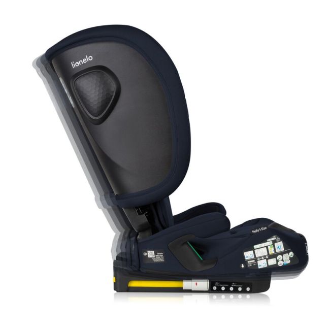 Scaun auto pliabil, Lionelo, Nelly, i-Size, 76- 150 cm, Tetiera reglabila in 15 pozitii, Spatar reglabil in 4 pozitii, Sisteme de fixare Isofix si Top Tether, Sezut lat si confortabil, Conform cu ECE R129, Albastru BYNLO-NELLY_I-SIZE_BLUE_NAVY