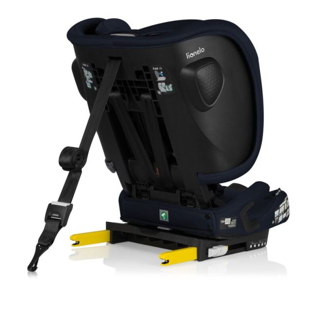 Scaun auto pliabil, Lionelo, Nelly, i-Size, 76- 150 cm, Tetiera reglabila in 15 pozitii, Spatar reglabil in 4 pozitii, Sisteme de fixare Isofix si Top Tether, Sezut lat si confortabil, Conform cu ECE R129, Albastru BYNLO-NELLY_I-SIZE_BLUE_NAVY