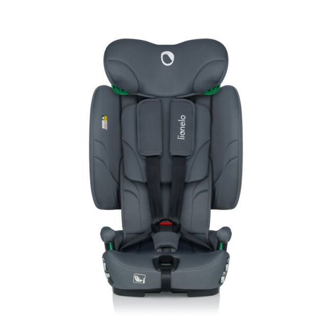 Scaun auto pliabil, Lionelo, Nelly, i-Size, 76- 150 cm, Tetiera reglabila in 15 pozitii, Spatar reglabil in 4 pozitii, Sisteme de fixare Isofix si Top Tether, Sezut lat si confortabil, Conform cu ECE R129, Gri BYNLO-NELLY_I-SIZE_GREY_GRAPHITE