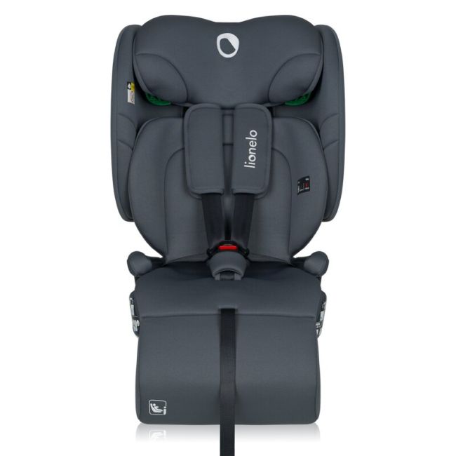Scaun auto pliabil, Lionelo, Nelly, i-Size, 76- 150 cm, Tetiera reglabila in 15 pozitii, Spatar reglabil in 4 pozitii, Sisteme de fixare Isofix si Top Tether, Sezut lat si confortabil, Conform cu ECE R129, Gri BYNLO-NELLY_I-SIZE_GREY_GRAPHITE
