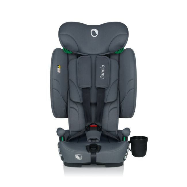Scaun auto pliabil, Lionelo, Nelly, i-Size, 76- 150 cm, Tetiera reglabila in 15 pozitii, Spatar reglabil in 4 pozitii, Sisteme de fixare Isofix si Top Tether, Sezut lat si confortabil, Conform cu ECE R129, Gri BYNLO-NELLY_I-SIZE_GREY_GRAPHITE