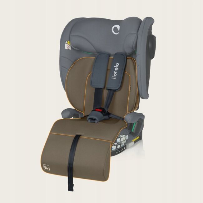 Scaun auto pliabil, Lionelo, Nelly, i-Size, 76- 150 cm, Tetiera reglabila in 15 pozitii, Spatar reglabil in 4 pozitii, Sisteme de fixare Isofix si Top Tether, Sezut lat si confortabil, Conform cu ECE R129, Gri BYNLO-NELLY_I-SIZE_GREY_GRAPHITE