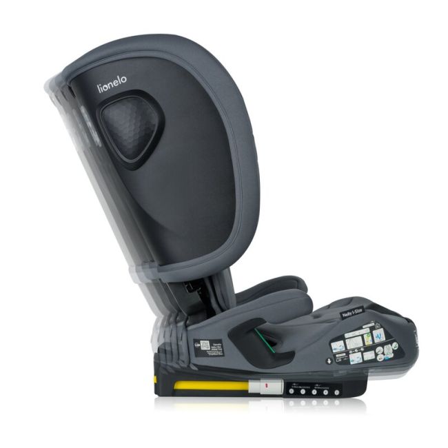 Scaun auto pliabil, Lionelo, Nelly, i-Size, 76- 150 cm, Tetiera reglabila in 15 pozitii, Spatar reglabil in 4 pozitii, Sisteme de fixare Isofix si Top Tether, Sezut lat si confortabil, Conform cu ECE R129, Gri BYNLO-NELLY_I-SIZE_GREY_GRAPHITE