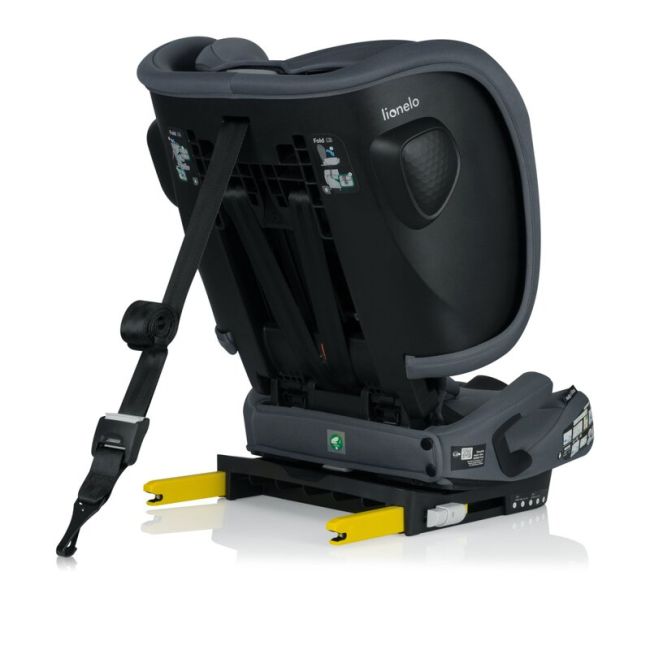 Scaun auto pliabil, Lionelo, Nelly, i-Size, 76- 150 cm, Tetiera reglabila in 15 pozitii, Spatar reglabil in 4 pozitii, Sisteme de fixare Isofix si Top Tether, Sezut lat si confortabil, Conform cu ECE R129, Gri BYNLO-NELLY_I-SIZE_GREY_GRAPHITE
