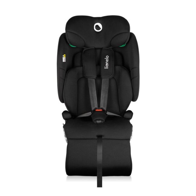 Scaun auto pliabil, Lionelo, Nelly, i-Size, 76- 150 cm, Tetiera reglabila in 15 pozitii, Spatar reglabil in 4 pozitii, Sisteme de fixare Isofix si Top Tether, Sezut lat si confortabil, Conform cu ECE R129, Negru BYNLO-NELLY_I-SIZE_BLACK_CARBON
