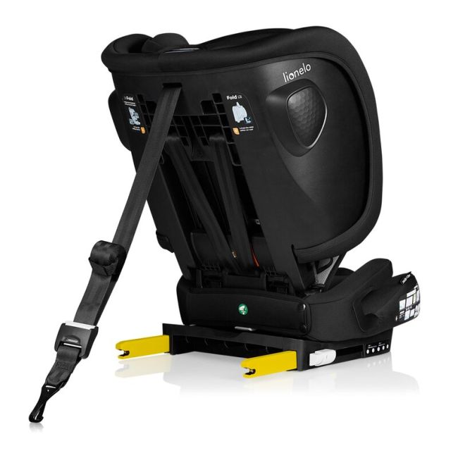 Scaun auto pliabil, Lionelo, Nelly, i-Size, 76- 150 cm, Tetiera reglabila in 15 pozitii, Spatar reglabil in 4 pozitii, Sisteme de fixare Isofix si Top Tether, Sezut lat si confortabil, Conform cu ECE R129, Negru BYNLO-NELLY_I-SIZE_BLACK_CARBON