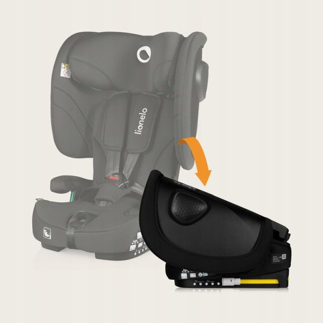 Scaun auto pliabil, Lionelo, Nelly, i-Size, 76- 150 cm, Tetiera reglabila in 15 pozitii, Spatar reglabil in 4 pozitii, Sisteme de fixare Isofix si Top Tether, Sezut lat si confortabil, Conform cu ECE R129, Negru BYNLO-NELLY_I-SIZE_BLACK_CARBON