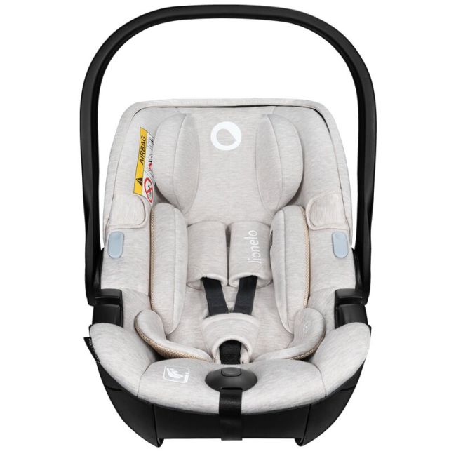 Scoica auto, Lionelo, Moxie, i-Size, 40-87 cm, Tetiera reglabila, intarita cu spuma de memorie, Carcasa ventilata, Din bambus, Protectie avansata, Conform cu R129, Bej BYNLO-MOXIE_I-SIZE_BEIGE_SAND
