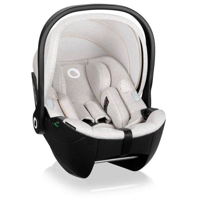 Scoica auto, Lionelo, Moxie, i-Size, 40-87 cm, Tetiera reglabila, intarita cu spuma de memorie, Carcasa ventilata, Din bambus, Protectie avansata, Conform cu R129, Bej BYNLO-MOXIE_I-SIZE_BEIGE_SAND
