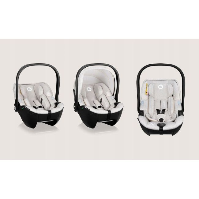 Scoica auto, Lionelo, Moxie, i-Size, 40-87 cm, Tetiera reglabila, intarita cu spuma de memorie, Carcasa ventilata, Din bambus, Protectie avansata, Conform cu R129, Bej BYNLO-MOXIE_I-SIZE_BEIGE_SAND