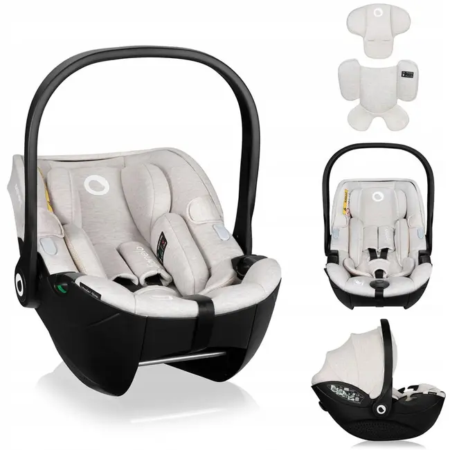 Scoica auto, Lionelo, Moxie, i-Size, 40-87 cm, Tetiera reglabila, intarita cu spuma de memorie, Carcasa ventilata, Din bambus, Protectie avansata, Conform cu R129, Bej BYNLO-MOXIE_I-SIZE_BEIGE_SAND