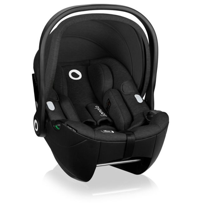 Scoica auto, Lionelo, Moxie, i-Size, 40-87 cm, Tetiera reglabila, intarita cu spuma de memorie, Carcasa ventilata, Din bambus, Protectie avansata, Conform cu R129, Negru BYNLO-MOXIE_I-SIZE_BLACK_CARBON