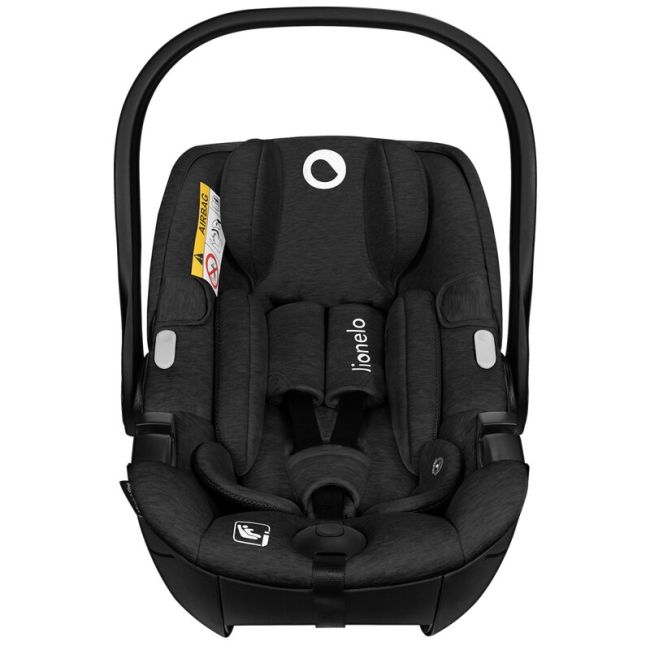Scoica auto, Lionelo, Moxie, i-Size, 40-87 cm, Tetiera reglabila, intarita cu spuma de memorie, Carcasa ventilata, Din bambus, Protectie avansata, Conform cu R129, Negru BYNLO-MOXIE_I-SIZE_BLACK_CARBON