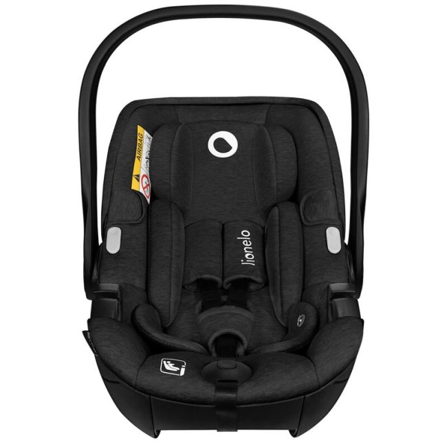 Scoica auto, Lionelo, Moxie, i-Size, 40-87 cm, Tetiera reglabila, intarita cu spuma de memorie, Carcasa ventilata, Din bambus, Protectie avansata, Conform cu R129, Negru BYNLO-MOXIE_I-SIZE_BLACK_CARBON