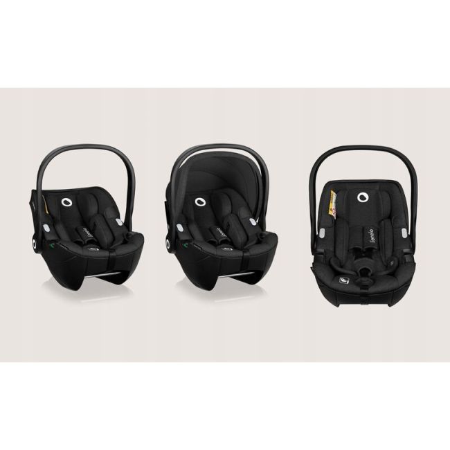 Scoica auto, Lionelo, Moxie, i-Size, 40-87 cm, Tetiera reglabila, intarita cu spuma de memorie, Carcasa ventilata, Din bambus, Protectie avansata, Conform cu R129, Negru BYNLO-MOXIE_I-SIZE_BLACK_CARBON