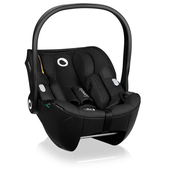 Scoica auto, Lionelo, Moxie, i-Size, 40-87 cm, Tetiera reglabila, intarita cu spuma de memorie, Carcasa ventilata, Din bambus, Protectie avansata, Conform cu R129, Negru BYNLO-MOXIE_I-SIZE_BLACK_CARBON