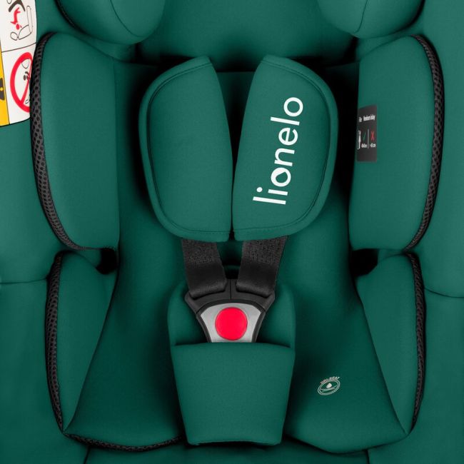 Scoica auto, Lionelo, i-Size Astrid, Include baza Isofix, 0-13 Kg, 40-87 cm, Cu maner si capotina reglabile, Cu protectie laterala avansata, Salteluta confortabila, Testat ADAC, Conform cu R129, Verde BYNLO-ASTRID_I-SIZE_GREEN+BASE_BLACK