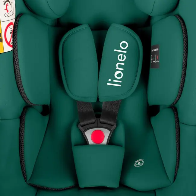 Scoica auto, Lionelo, i-Size Astrid, Include baza Isofix, 0-13 Kg, 40-87 cm, Cu maner si capotina reglabile, Cu protectie laterala avansata, Salteluta confortabila, Testat ADAC, Conform cu R129, Verde BYNLO-ASTRID_I-SIZE_GREEN+BASE_BLACK