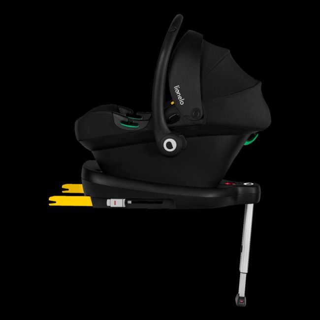 Scoica auto, Lionelo, i-Size Astrid, Include baza Isofix, 0-13 Kg, 40-87 cm, Cu maner si capotina reglabile, Cu protectie laterala avansata, Salteluta confortabila, Testat ADAC, Conform cu R129, Verde BYNLO-ASTRID_I-SIZE_GREEN+BASE_BLACK