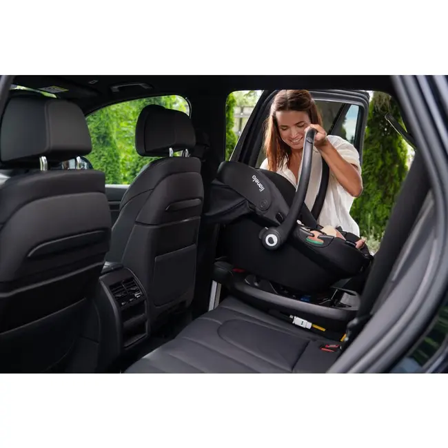 Scoica auto, Lionelo, i-Size Astrid, Include baza Isofix, 0-13 Kg, 40-87 cm, Cu maner si capotina reglabile, Cu protectie laterala avansata, Salteluta confortabila, Testat ADAC, Conform cu R129, Verde BYNLO-ASTRID_I-SIZE_GREEN+BASE_BLACK