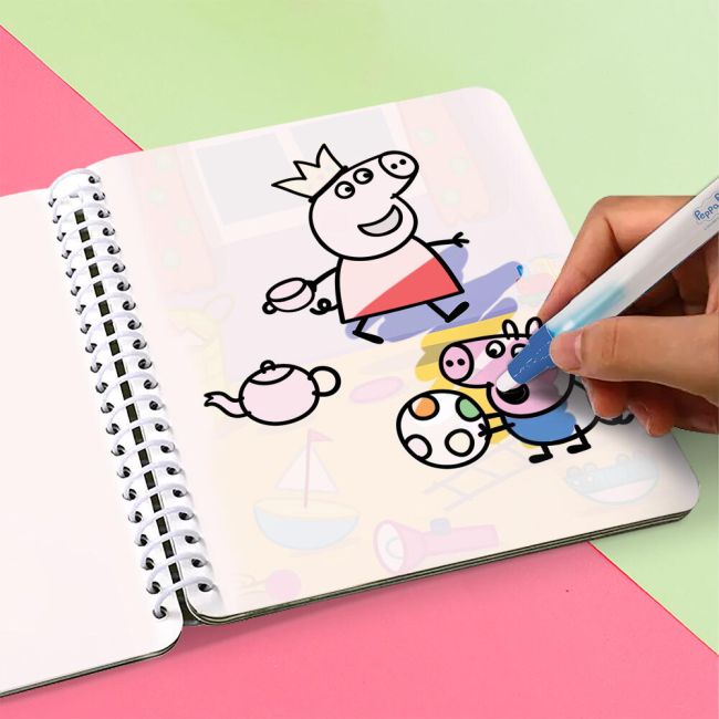 Set de colorat cu apa - peppa pig