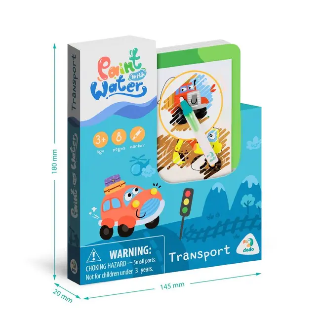 Set de colorat cu apa - vehicule