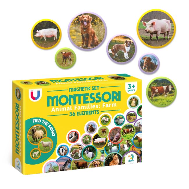 Set magneti montessori - animale de la ferma