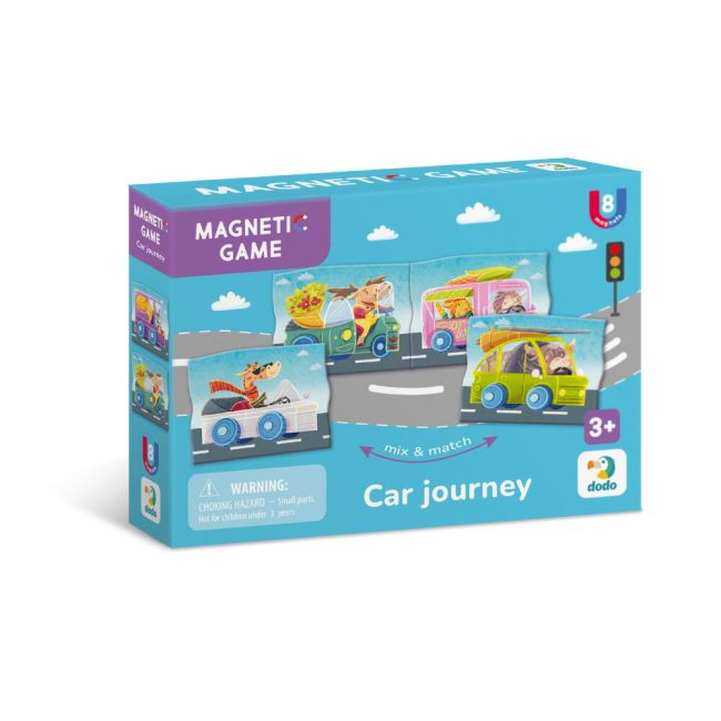 Set magnetic - calatorie cu masina
