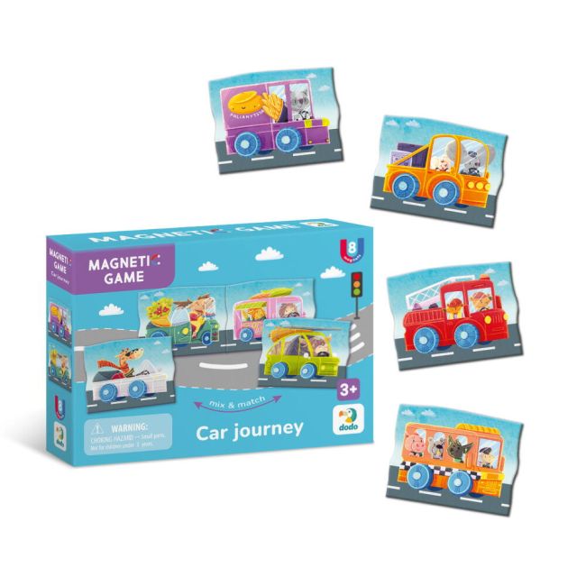 Set magnetic - calatorie cu masina