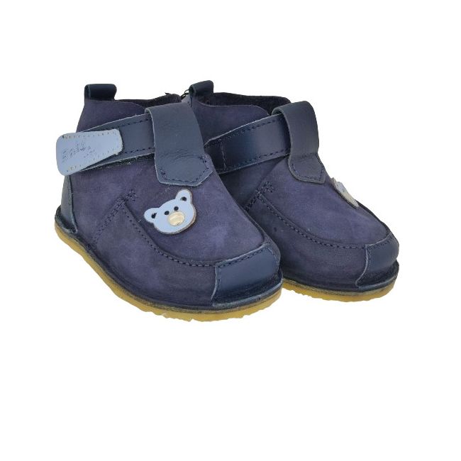 Ghetute Barefoot Baby fox (Culoare nappa: bleumarin, Marime: 23, Decor: Ursulet)