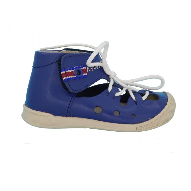 Sandale copii, Tahiti (Marime: 19, Culoare nappa: blu, Decor: Buline)