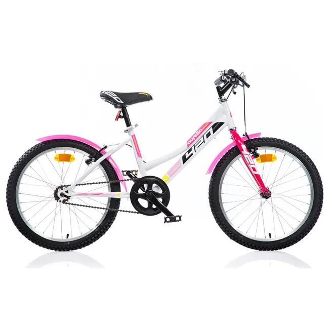 Bicicleta pentru copii Alb cu Roz DB-420D-0509SC Dino Bikes, 20 inch SUPDB-420D-0509SC