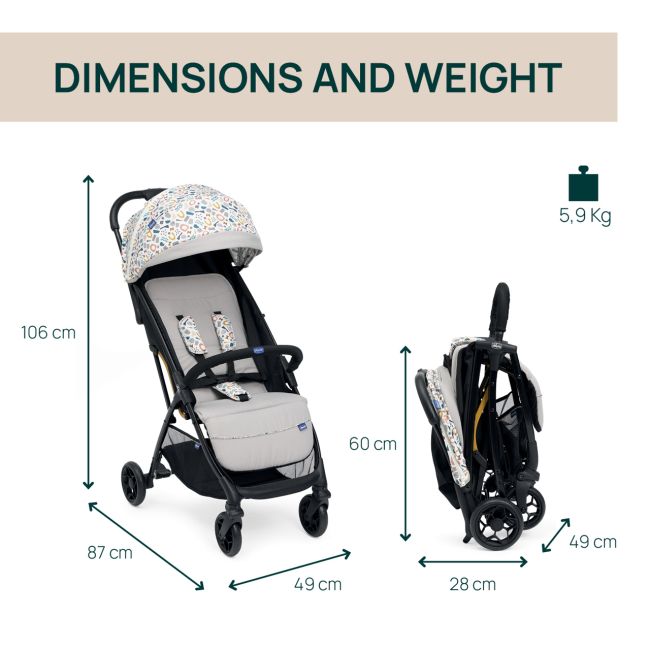 Carucior sport Chicco Glee, JokingBeige (Bej), 0luni+ CHC8706877-8