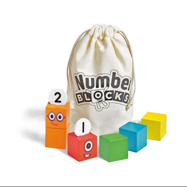 Cuburi din lemn numberblocks  - de la 1 la 5