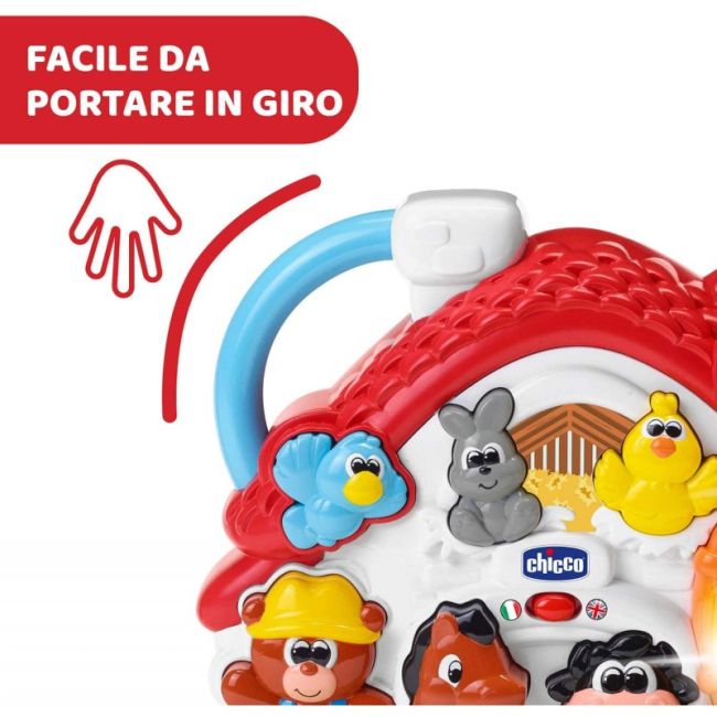 Jucarie vorbitoare Chicco Noua Ferma, IT/EN, 1-4ani CHC09604-1