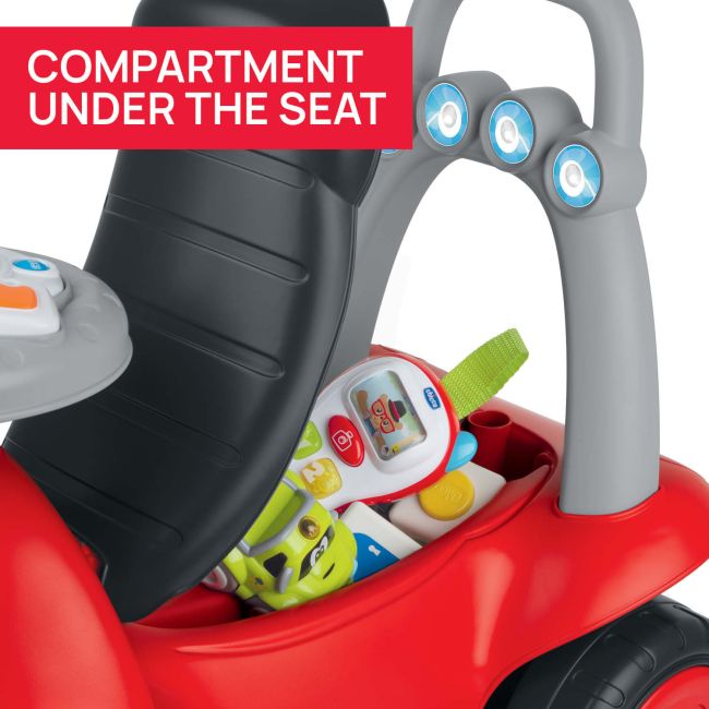 Masinuta copii Chicco Billy Walk and Ride 2 in 1, Rosu, 12-36luni+ CHC1121100-1
