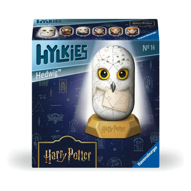 Ravensburger - Puzzle 3D Hylkies Harry Potter mini figurina de colectie Hedwig 54 piese ARTRVS3D08003