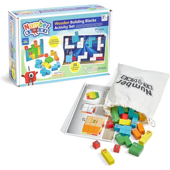 Set activitati cu cuburi din lemn - numberblocks®